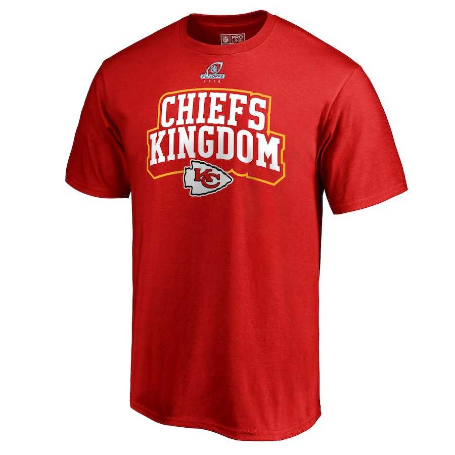 Men's Chiefs Red 2018 NFL Playoffs Chiefs Kingdom T-Shirt,We sell and wholesale Men's Chiefs Red 2018 NFL Playoffs Chiefs Kingdom T-Shirt on line form chian!